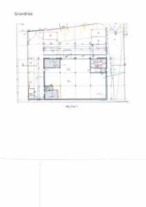 Grundriss Halle und Freifläche